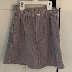 Zara Girls Lilac Corduroy Skirt (13-14) NWOT